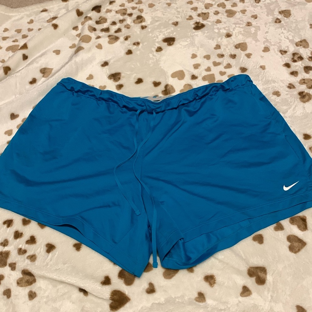 Blue Nike shorts